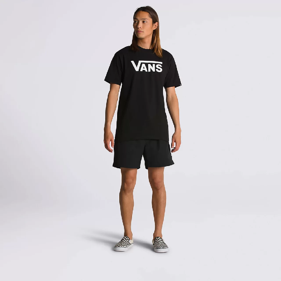 02 camiseta vans classic black white