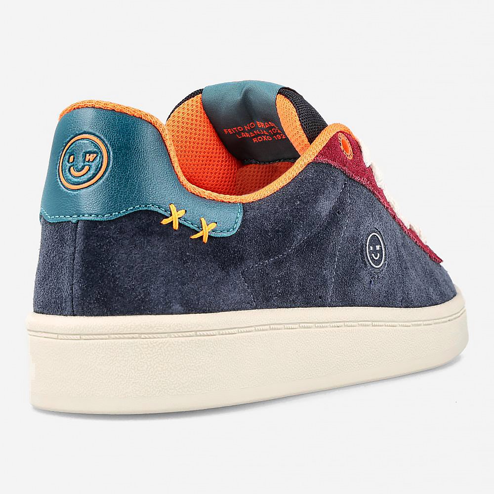 Tênis Orange x Wast Coast Navy Zinfandel Beige
