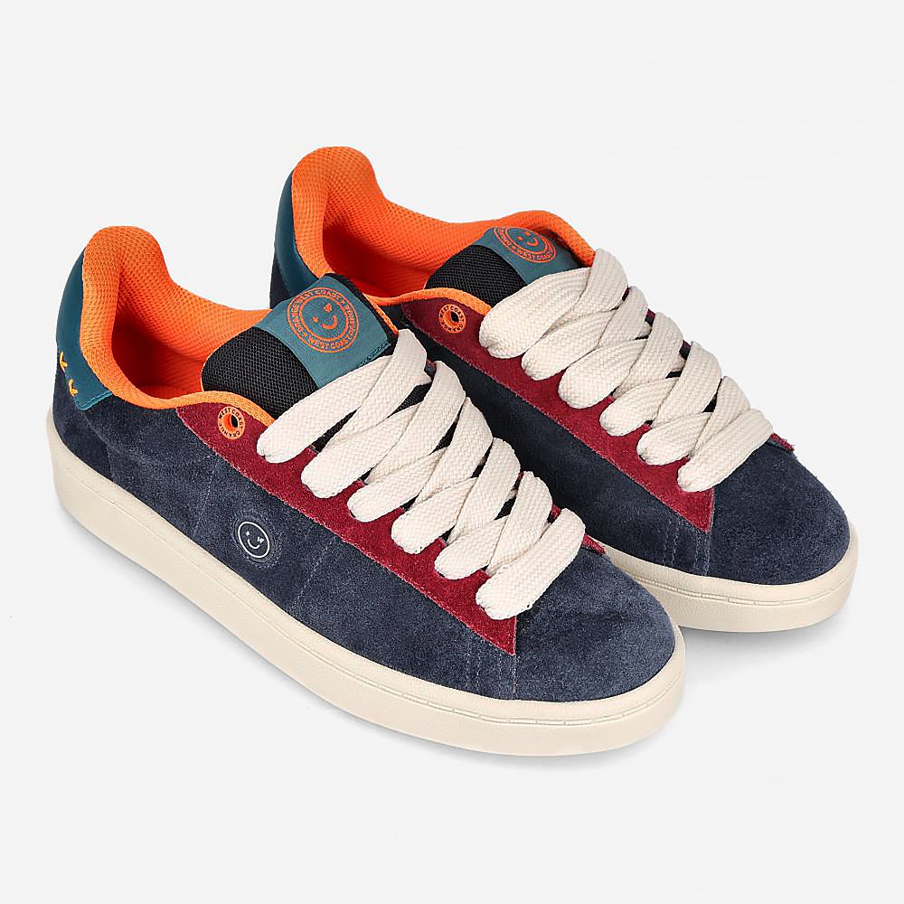 Tênis Orange x Wast Coast Navy Zinfandel Beige