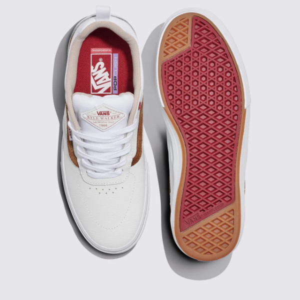 Tênis Vans Kyle Walker Pro Skate Leather White Red