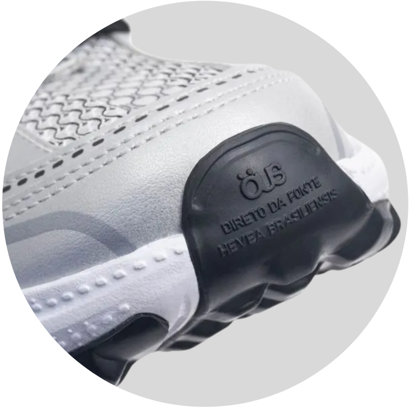 Tênis Öus Hevea 25 Branco Silver Preto OE