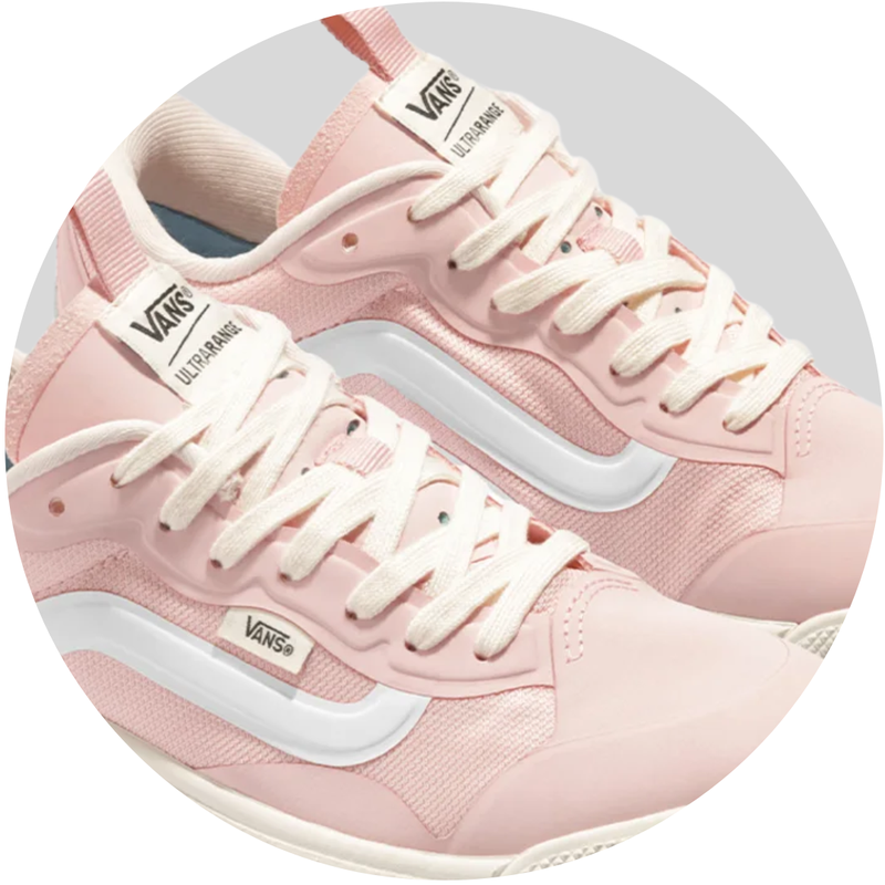 Vans Ultrarange Vans Rosa Com Cinza Tênis Vans Ultrarange Exo Rose